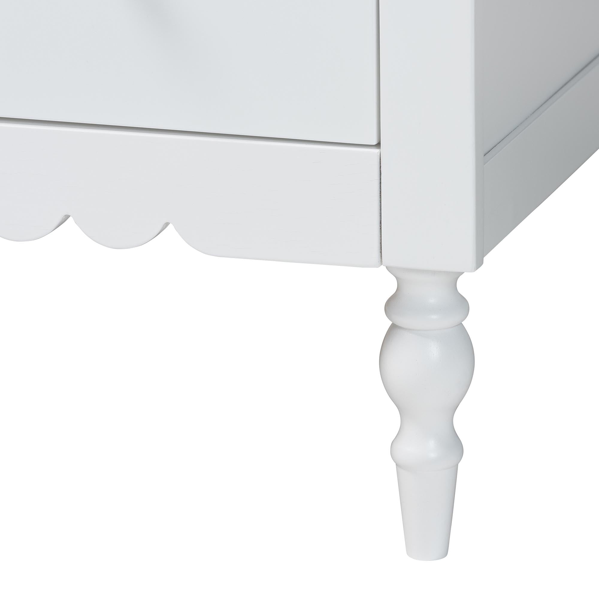 Baxton Studio Roni Modern Bedroom Set, Twin, White