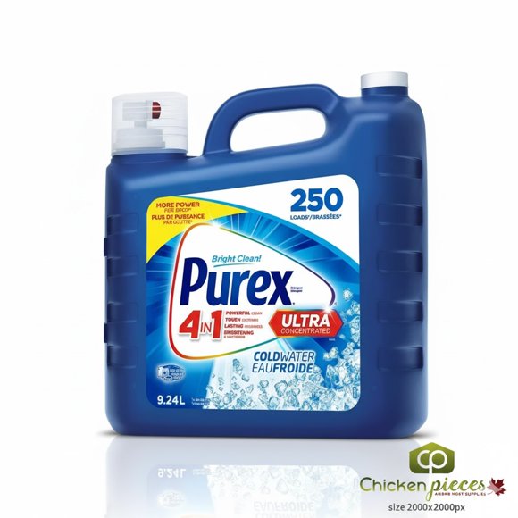 Purex Cold Water Ultra-Concentrated Laundry Detergent, 9.24 L Jug – 250 Wash Loads