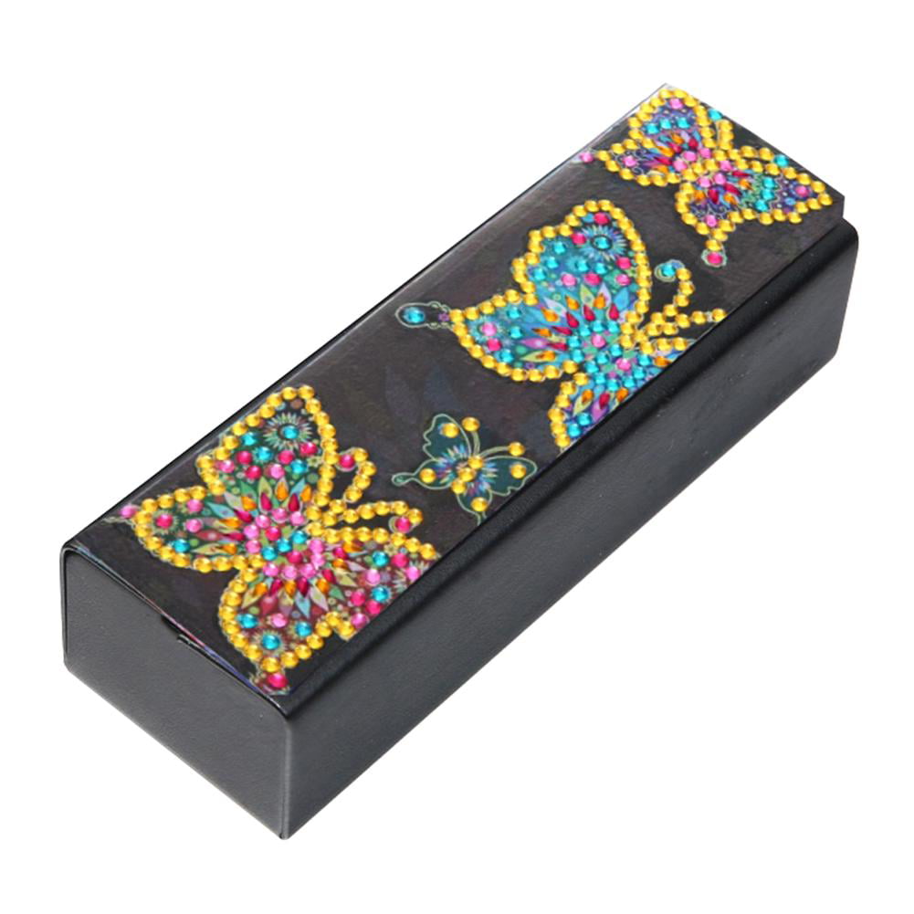 Glasses Case Beautiful Flowers And Peacock Portable Soft Sunglasses Ball Pen Bag Protective Box 
