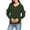 Green, variant on Rohuuque Women's V Neck Sweater Cutout Tie Front Knit Sweater Off the Shoulder Sweater Long Sleeve Bohemian Style Tops Beige