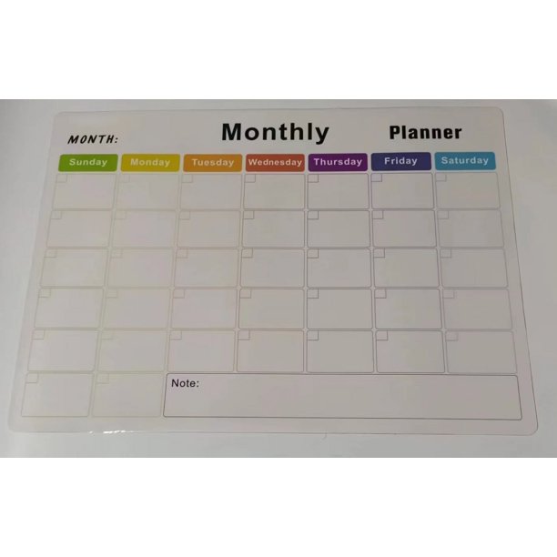 1 pieza de pegatinas de calendario de pizarra suave magnéticas, pegatinas de mensajes borrables extraíbles