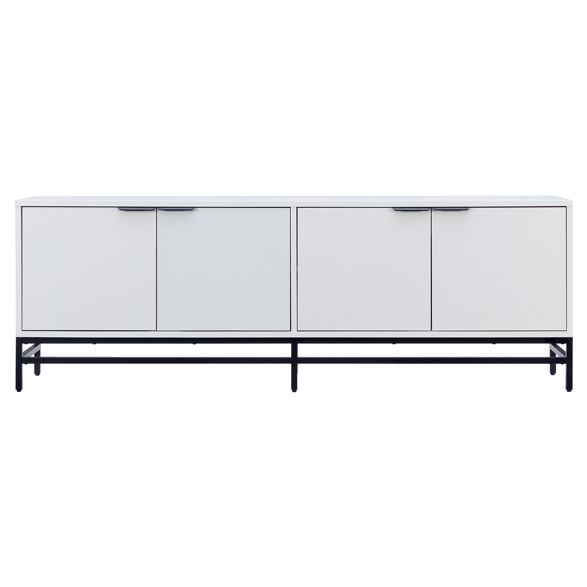 Evelyn&Zoe Campello Rectangular TV Stand for TV's up to 78", White