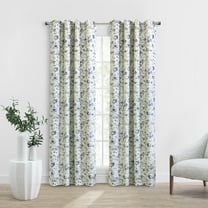 Loft Living Felicia Blackout Grommet Indoor Curtain 52 x 108 in Silver