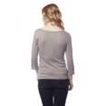 thumbnail image 2 of Scoop Neck 3/4 Sleeve Top, 2 of 3