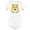 White, variant on Hamster Rodent Holding A Seed Bodysuit Infant -Image by Shutterstock, Newborn