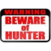 Warning Beware of Hunter Sign - Walmart.com