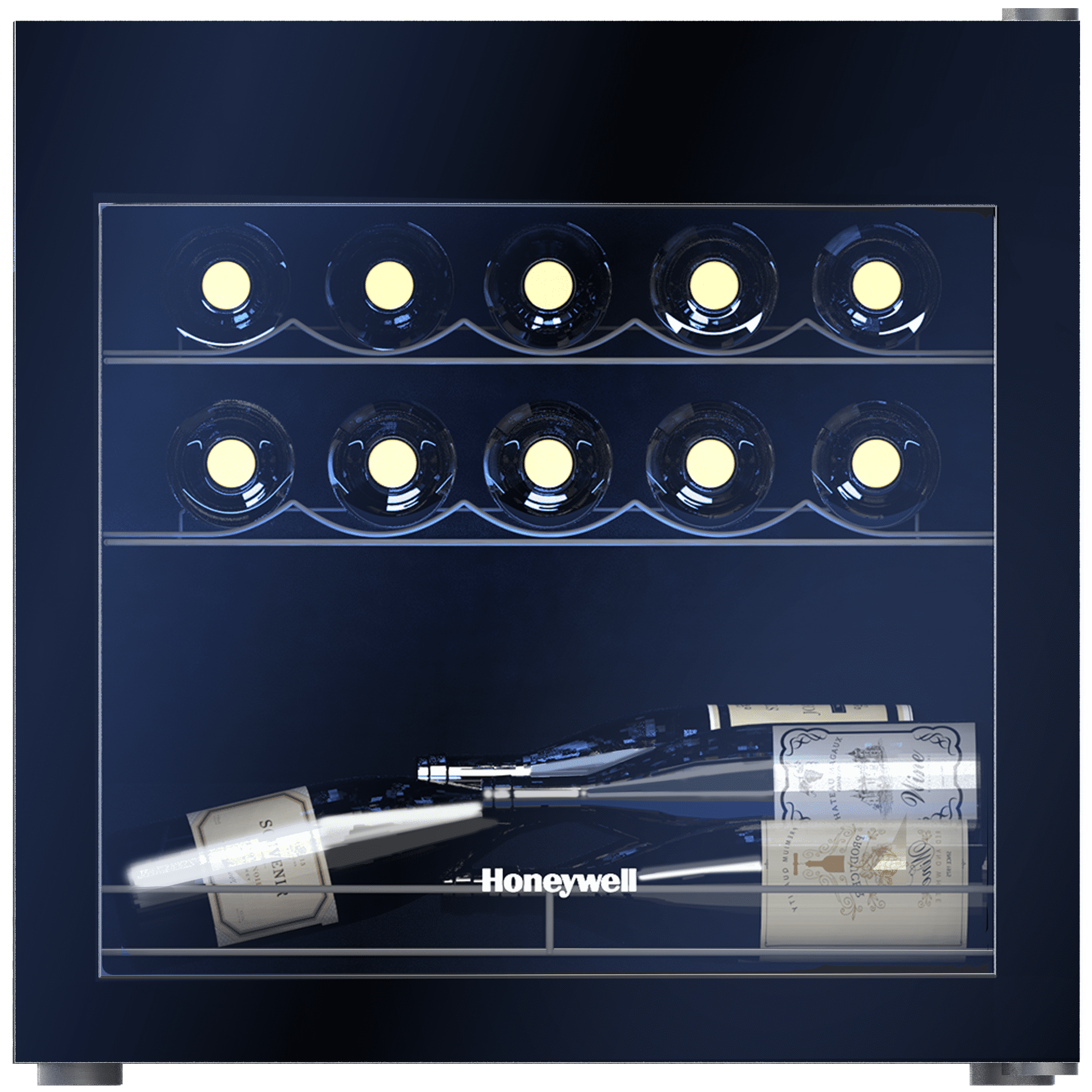 Honeywell 14 Bottle Compressor Wine Cooler Refrigerator, Compact Wine
