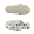 thumbnail image 5 of COEQINE Paw Bone White Home Slippers Women Cozy Open Toe House Shoes Lightweight Slip On Bedroom Slippers Cute Women Footwear Indoor Home Slides Winter Sandals for Ladies, 36-37, 5 of 7