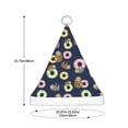 thumbnail image 3 of Haiem Sloth with Donuts Pattern Santa Hat Confortable Velvet Christmas Hat for Christmas Party Favors Fit for Adults Men Women, 3 of 6