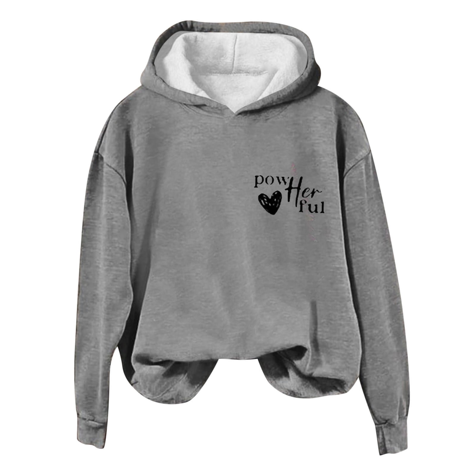 Black_FriWomens Clothing Under $10.00 Yuxingfu Women'S Casual Fall and Winter Long-Sleeved Fashion Printed Hooded Tops Sweatshirt