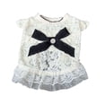 thumbnail image 1 of Lace Edge Dog Dress - Bowknot Pullover Summer Princess Cosplay Costume for Outdoor Adventures, 1 of 8