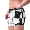 thumbnail image 4 of Bingfone Doodle Cute Cat Men'S Underwear - Casual Stretch Boxer Briefs-Small, 4 of 9