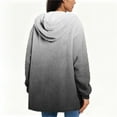 thumbnail image 4 of Turilly Gradual Printing Coats for Women Long Sleeve Hooded Coat Winter Loose Solid Warm Pocket Top Outerwears, 4 of 5