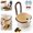 Brown, variant on Cactus Kitchen Sink Strainer Basket, Faucet-Hanging Sink Drain Filter with Openable Bottom Cover, Food Waste Collector and Quick-Draining Colander for Cooking, Cleaning, and Kitchen Prep (Green*2)
