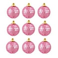 thumbnail image 4 of Northlight Mirrored Disco Christmas Ball Ornaments - 2.5" (60mm) - Jet Black - 9ct, 4 of 5