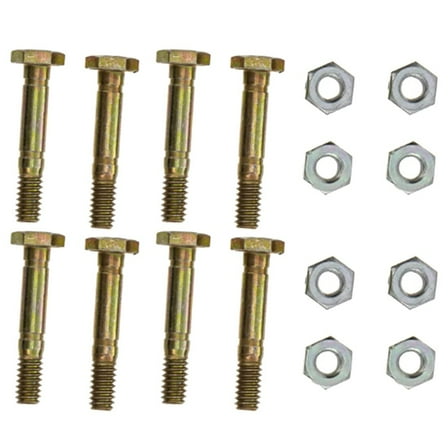 8-Pack Shear Bolts and Nuts Set 53200500-2 Compatible with ST524 ST624 ST724 Lawn Mower Parts Replacement Kit