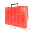 thumbnail image 2 of SILENRADAWN Rectangular Portable Organizer Box Orange PP 1Pack, 2 of 8