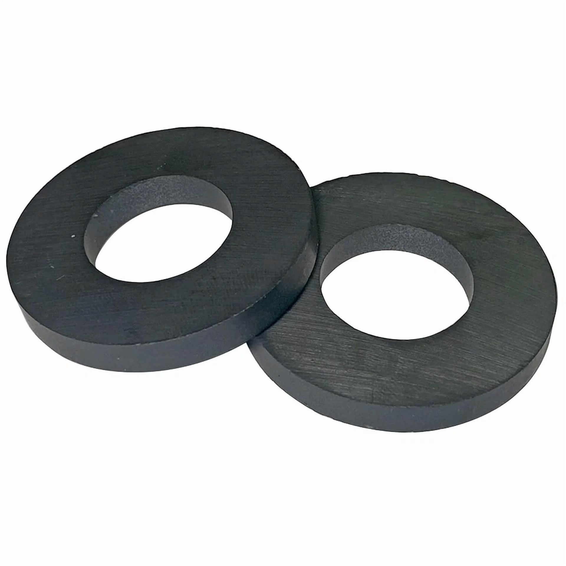 2 Pack Ceramic Ring Magnets Ferrite Strong Magnetic Material Free& Fast Shipping