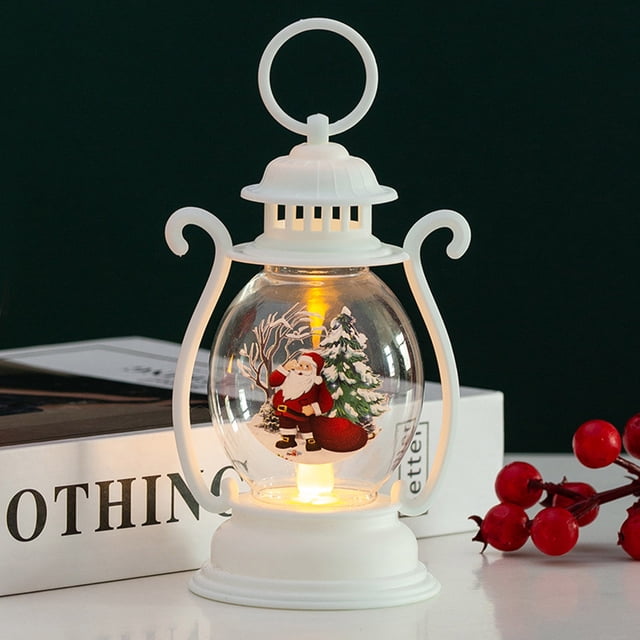 Adornos Navideños Luminosos, Lámparas de Aceite Portátiles para Niños, Adornos de Mesa, Accesorios y Adornos Colgantes.