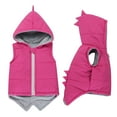 thumbnail image 2 of MuZeFu Toddler Girl Clothes Fall and Winter Children Warm Vest For Girls Boys Kids Dinosaur Waistcoats Winter Spring Zipper Hooded Outwear Jacket Tops Clothing, 2 of 9