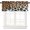 Brown-6, variant on Wild Animals Print Curtain Valance for Window Leopard Zebra Skin Pattern Hunters Cabins Decor Rod Pocket Short Curtains Valance for Kitchen Living Room Bathroom Bedroom 54x18inch