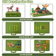 thumbnail image 2 of Proyector de dibujo para niños, mesa de actividades con forma de maleta, proyector LED, juguetes para niños, bloc de dibujo de dinosaurios para niños (verde), 2 of 7
