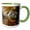 Green/White, variant on 3drose, Autumn Leaves, Munot Castle, Schaffhausen, Switzerland - Eu29 Aje0030 - Adam Jones, 11oz Two-tone Blue Mug