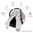 thumbnail image 3 of Car Seat Cover Baby - Donkey Breathable Infant Car Seat Cover for Baby Carseat, Lightweight Comfort Baby Essentials Must Haves Newborn Stuff for Girl Boy, 3 of 7