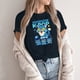 thumbnail image 3 of Pop cazadora para niña Demon Hunters Round-Neck Printed Anime Trio Poster T Shirt （Navy）, 3 of 3