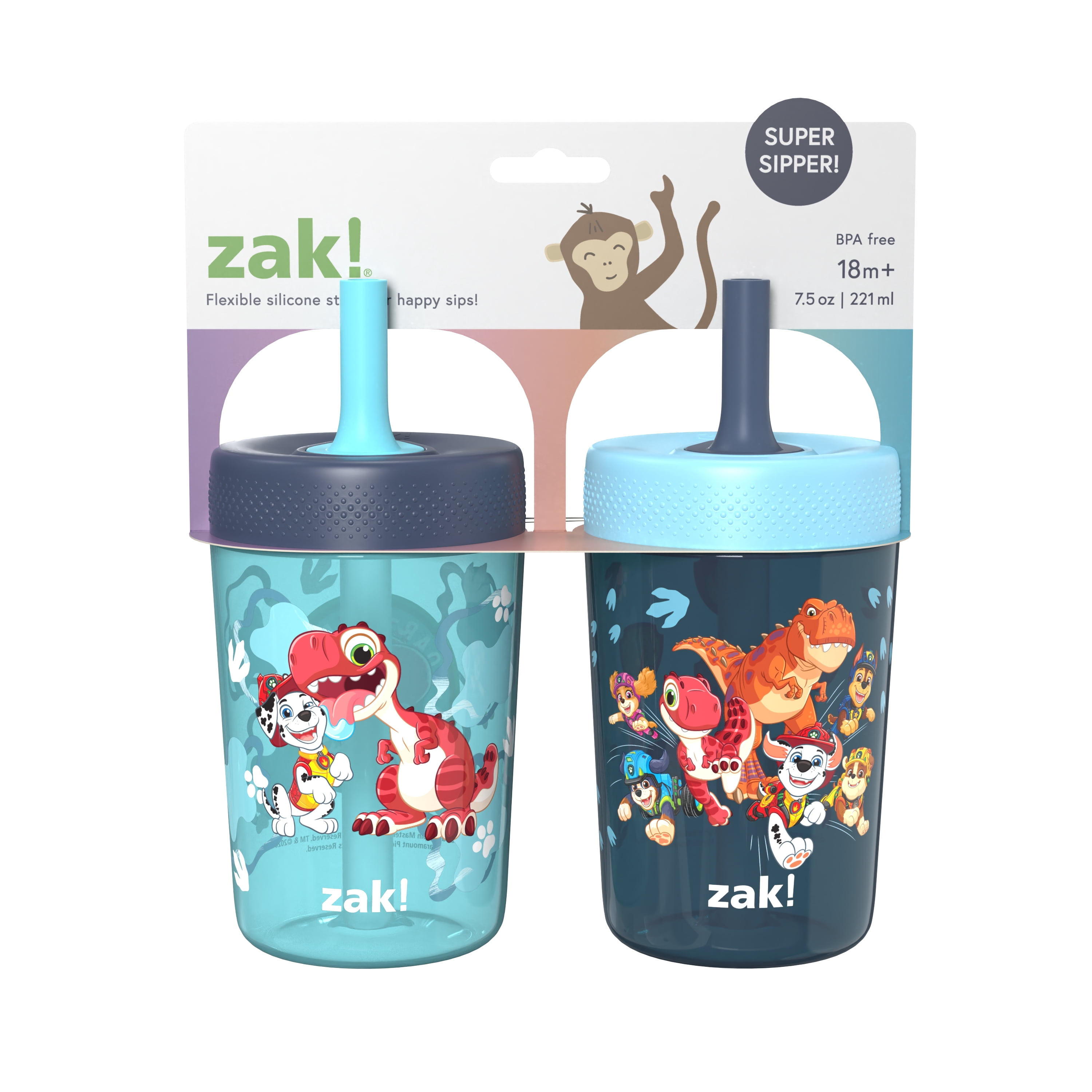Zak Designs Paw Patrol Boy Capri Tumblers 2 Pack 12oz