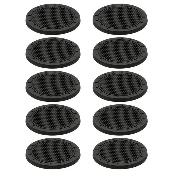 OULII 10Pcs Vehicle Coaster for Auto Cup Holders Protects from Water Stains and Dust