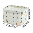 thumbnail image 3 of FAMTKT Foldable Canvas Storage Box, Fabric Storage Basket Household Desktop Cosmetics Storage Box, Closet Organizers and Storage, 3 of 6