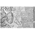 thumbnail image 2 of Nolli, Giovanni Battista  18x13 White Modern Wood Framed Museum Art Print Titled - Rome Sectional Map, 2 of 4