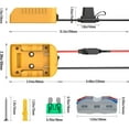 thumbnail image 4 of Power Wheel Adapter for 20V Battery, Battery Converter Kit with Switch & Fuse & Wire Terminals & 12 AWG Wire for DIY RC Car Toys Robotics 1-PACK, 4 of 5