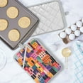 thumbnail image 5 of Yayeee Pot Holders Kitchen Heat Resistant with Pocket 7"x9.8" Cotton Oven Cooking Hot Pads, Art Buildings, 5 of 7