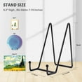 thumbnail image 6 of Mocoosy 2 Pack 6 Inch Display Stands for Plate - Black Metal Iron Easel Plate Holder Stands Frame Holders for Displaying Photos, Pictures, Decorative Plate Dish and Tabletop Art, 6 of 9