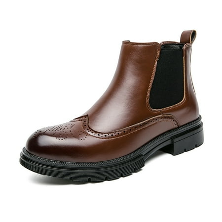 

Men‘s Chelsea Boots Round Toe Boots Dress Boots Casual Ankle Boots