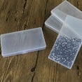 thumbnail image 5 of Dreamhall 1Pc Rectangular Empty Mini Clear Plastic Organizer Storage Box Containers with Hinged Lids for Small Items and Other Craft Projects Clear, 5 of 6