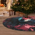 thumbnail image 6 of Sikiie Red Flame Wolf Head 30-48 inches {designName} Print Christmas Tree Skirt Snowman Xmas Tree Skirt with Edge Christmas Decorations for Holiday Party48", 6 of 7