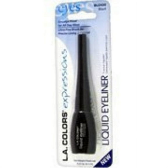 LA Colors Expressions Liquid Eyeliner, BLE430 Black, 0.22 Oz