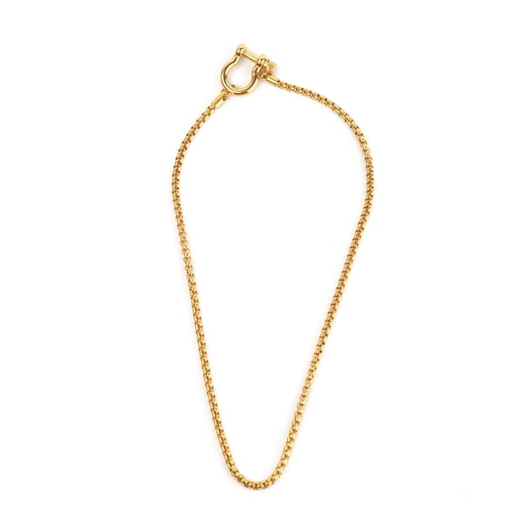 Mahi Round Chain Lock Necklace