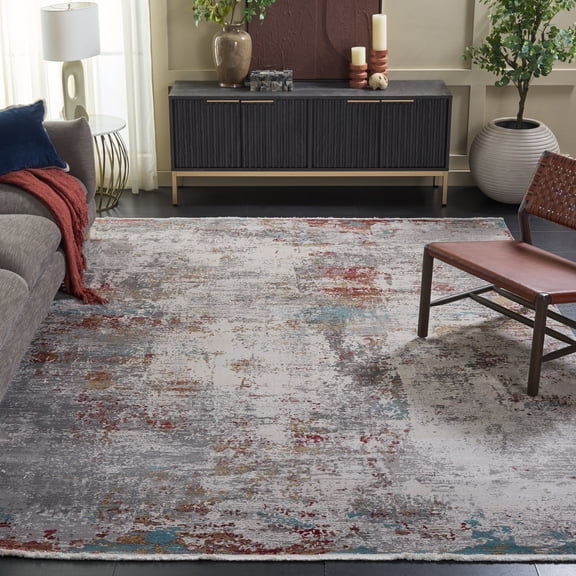 Safavieh Eclipse Trochez Abstract Area Rug, Light Gray/Beige, 8' x 10'