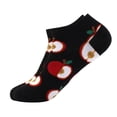 thumbnail image 2 of Apple Pattern Ankle Socks (Adult Medium - Women's Shoe Sizes 5-10), 2 of 3