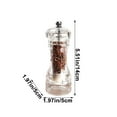thumbnail image 6 of Pepper Grinder under $5! CQCYD Transparent Pepper Grinder, Manual Spice Grinder with Ceramic Core, Adjustable Coarseness, Acrylic Seasoning Bottle for Kitchen, 6 of 9