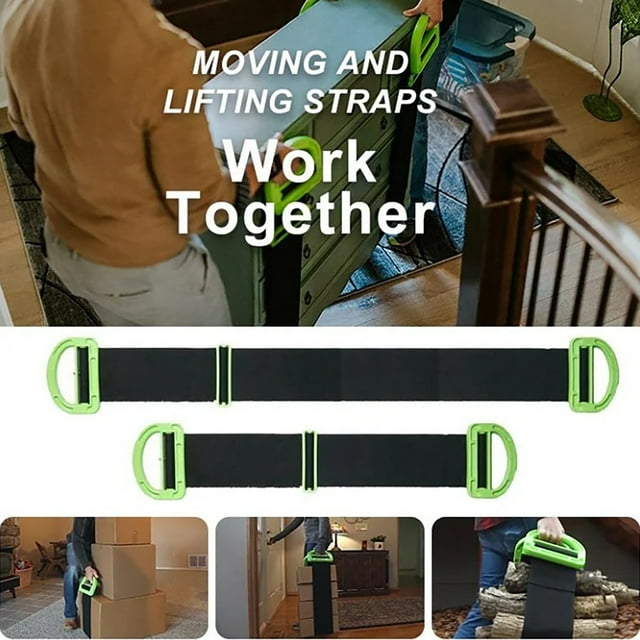 BKER Portable Person Labor Saving Heavy Object Moving Rope Moving Belt Carrying Belt Clever Carry Portable Moving