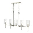 thumbnail image 2 of Millennium Lighting  Chastine 5 Light Chandelier with Clear Rippled Glass Shades Brushed Nickel Brushed Nickel, 2 of 5