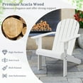 thumbnail image 2 of Gymax 4PCS Patio Adirondack Chair w/ Inclined Seat High Backrest & Wide Armrests White, 2 of 6