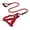 Red, variant on YIFAEUX Dog Harness with Leash Dog Training Vest Lead Rope with Soft Padded Handle Pet Traction Supplies for Small And Medium Dogs Cats