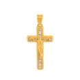 thumbnail image 1 of Dije Cristo Liso 2.1 cm Oro Sólido 14k Bautizo Primera Comunión, 1 of 3