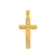 thumbnail image 1 of Dije Cristo Liso 2.1 cm Oro Sólido 14k Bautizo Primera Comunión, 1 of 3